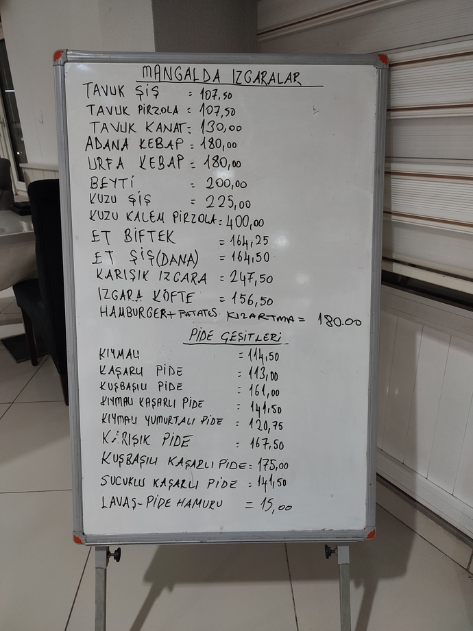Bir doner 1 prisyon 350 tl normal mi?
