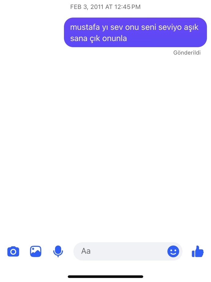 Eski mesajları okur musunuz?