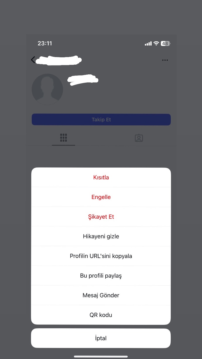 Çok acil engellendim mi kısıtlandım mı ne halt oldu?