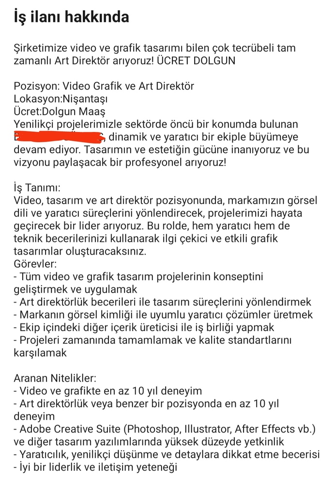 Sizce bu ilandaki firma ne kadar maaş verir?