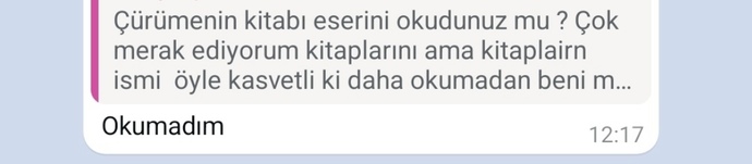Kültürlü bir çevren var mı?