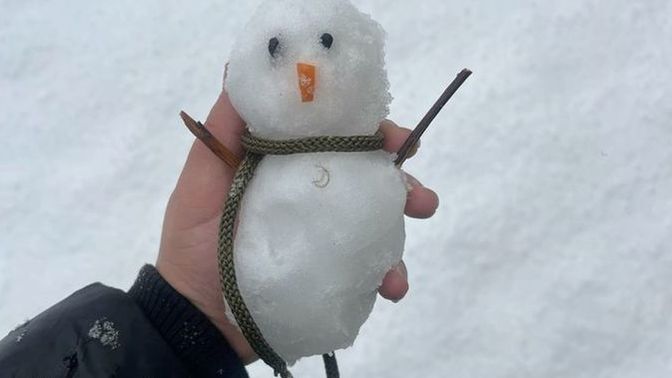 Yaptığım kardan adam nasıl olmuş 😍😂?