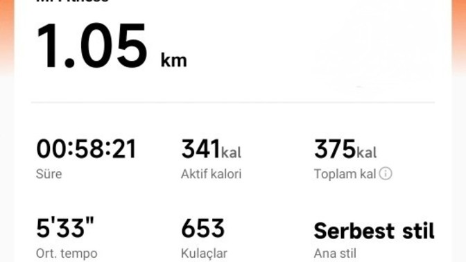 Yüzme performansim nasil?