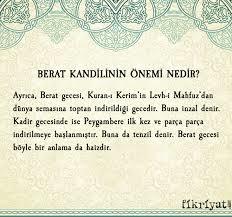 Berat Kandiliniz Mübarek olsun. Ne için dua ettiniz?