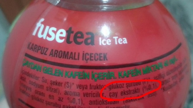 Şuna çaydan gelen kafein içerir yazarken utanmamışlar mı?