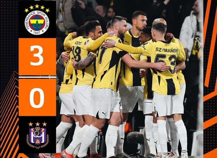 Fenerbahçe: 3 Anderletch: 0 Maç Sonucu! Fenerbahçe Avrupa Liginde ilk 16yı garantiledi mi?