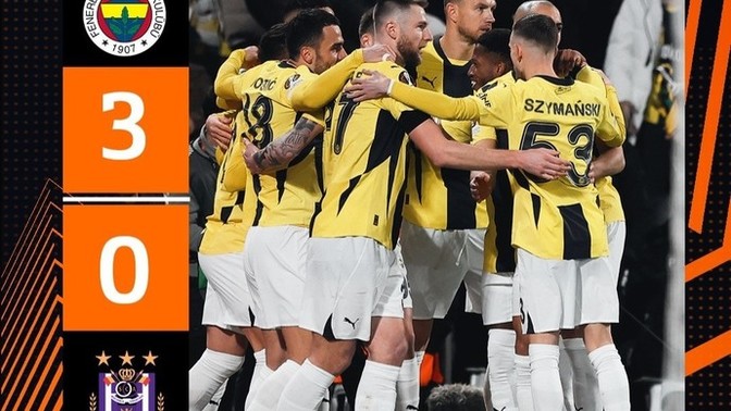 Fenerbahçe: 3 Anderletch: 0 Maç Sonucu! Fenerbahçe Avrupa Ligi'nde ilk 16'yı garantiledi mi?