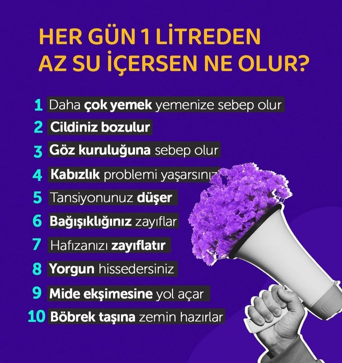 Yeterince su içiyor musunuz 🙂?