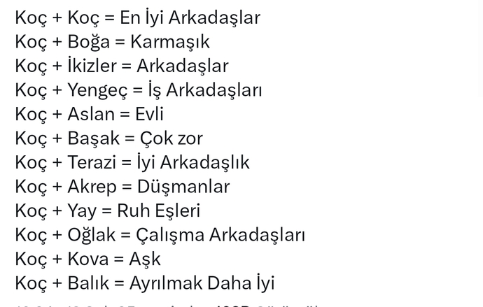 Burcunuza göre diğer burçlarla ne tür ilişkiniz olduğunu öğrenmek ister misiniz?