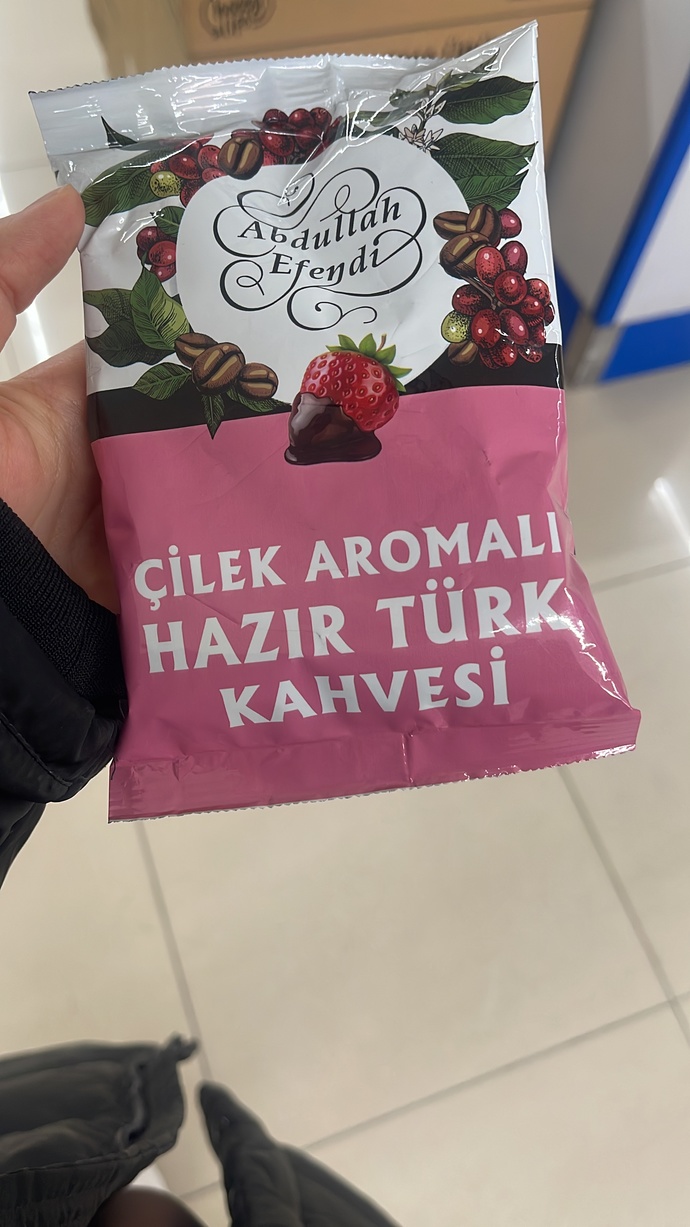 Çilekli türk kahvesi içer miydiniz?