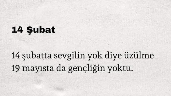 Sevgilinizin olmadığına üzülen var mı?