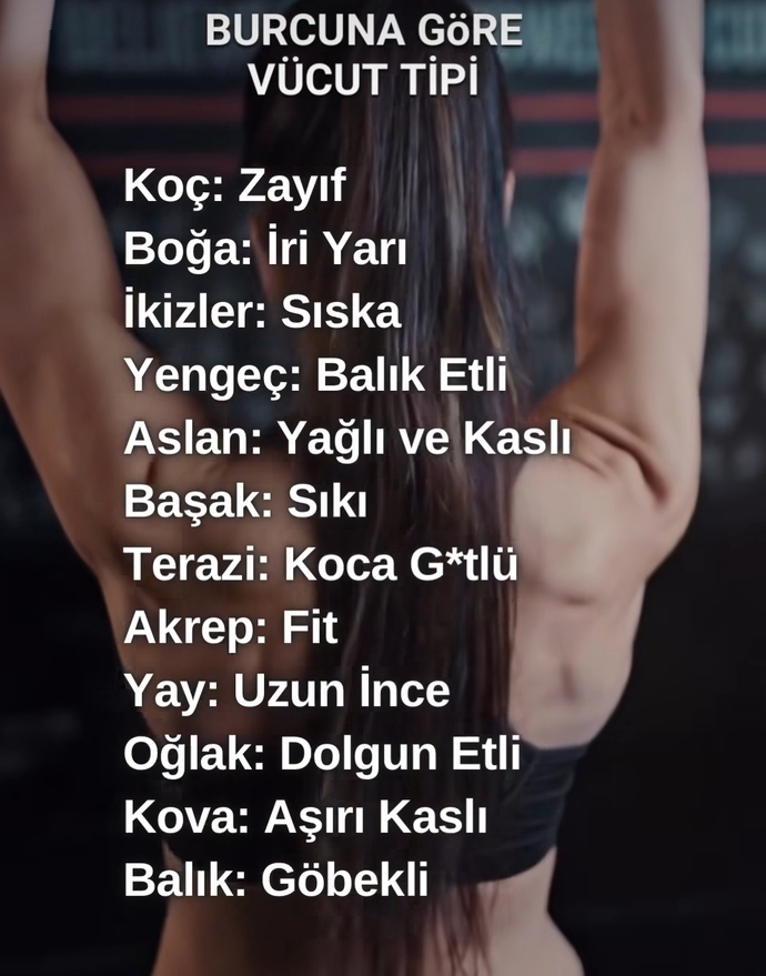Burcuna göre senin vücut tipin nedir?