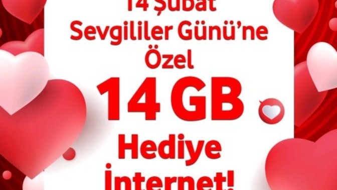 Vodafone 14  Şubat  Sevgililer gününe Özel 14 GB hediye internet veriyor yeni kampanya nasıl buldunuz ve internet aldınız mı?