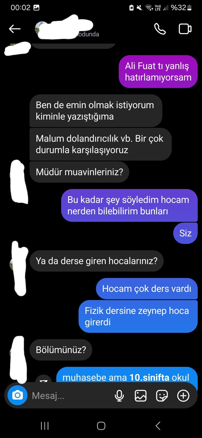 Bu konuşmaları şikayet edebilir miyim Fake hesap?