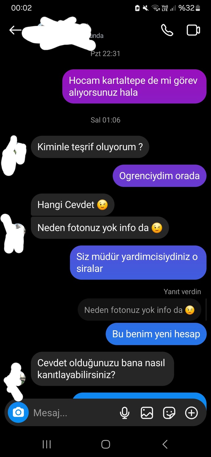 Bu konuşmaları şikayet edebilir miyim Fake hesap?