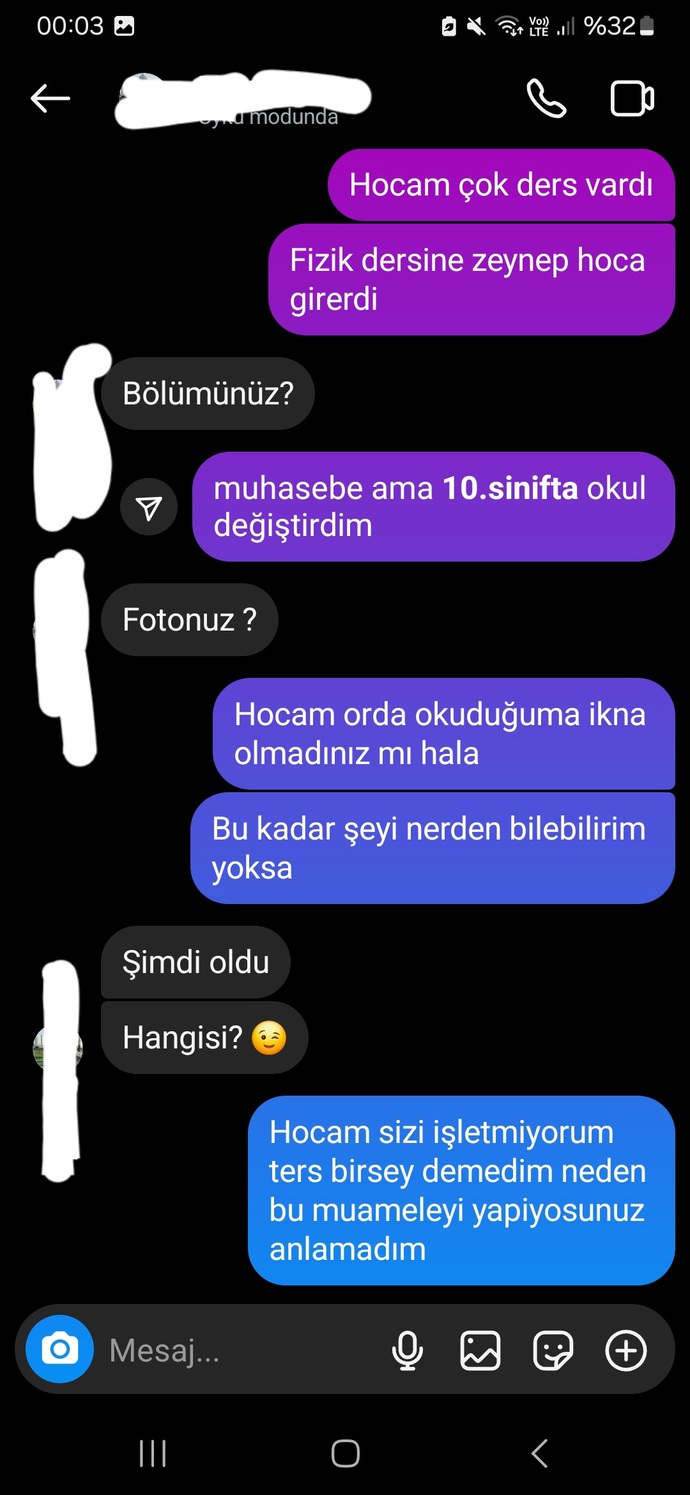 Bu konuşmaları şikayet edebilir miyim Fake hesap?