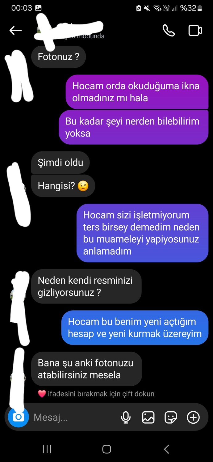 Bu konuşmaları şikayet edebilir miyim Fake hesap?