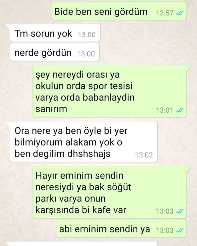 Neden konuşmuşlar ki?