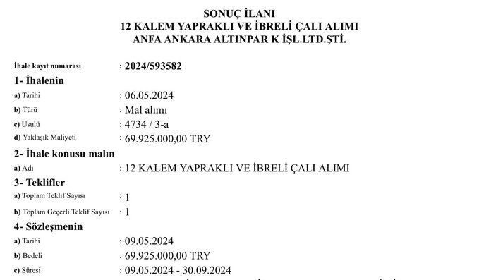 Bir belediye neden çalı satın alır?