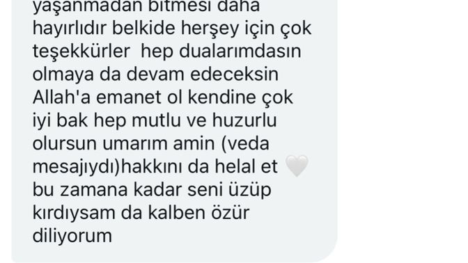 Kiz bana boyle bi mesaj atti ne dusunuyorsunuz?
