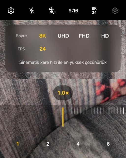 Telefonunuzun video çözünürlüğü maksimum hangi çözünürlüğü destekliyor?