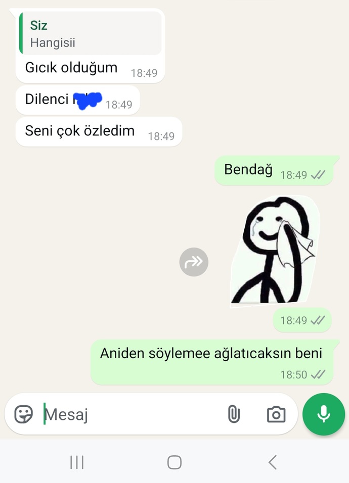 Sizi özleyen biri var mı?