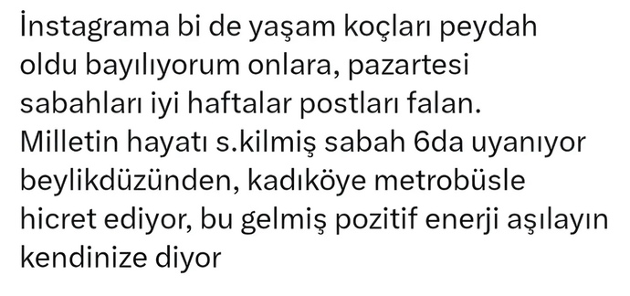 Bugün pazartesi haftanın ilk günü güne nasıl başladınız?