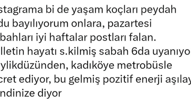 Bugün pazartesi haftanın ilk günü güne nasıl başladınız?