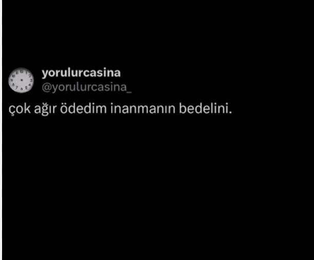 Eski sevgilim dün bana beddua edip bunu profil yapmış?