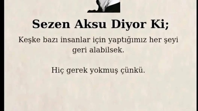 Keşke dediğiniz oldu mu?