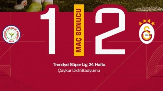 Galatasaray zorlu Ç. Rizespor deplasmanından 2-1'lik galibiyetle ayrıldı. Maçı nasıl buldunuz?