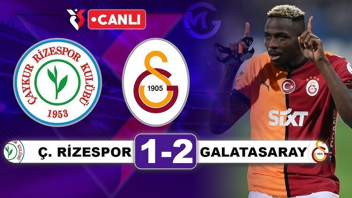 Ç. rizespor 1 - Galatasaray 2... Sarı kırmızılılar son derece kötü bir oyunla kritik virajı kayıpsız geçti! Maçı nasıl buldunuz?
