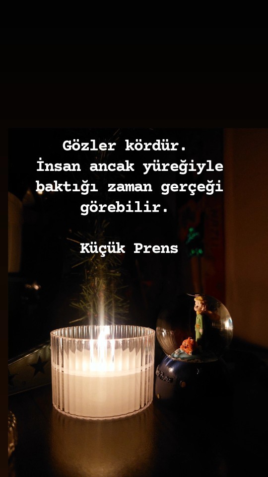 Geceye bir küçük prens sözü bırakmaya ne dersiniz?