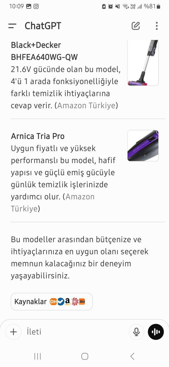 Dikey süpürge önerisi verir misiniz?