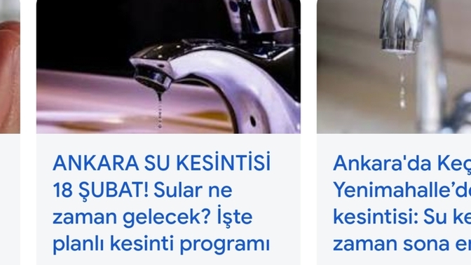 Sular kesildiğinde bi çözümünüz var mı?