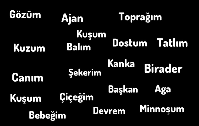 Arkadaşlarınıza kullandığınız hitap şekilleri var mı?