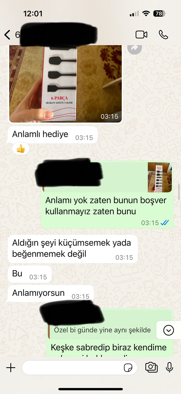 Kız arkadaşımla böyle bi diyalog yaşadık Görüşünüze ihtiyacım var?
