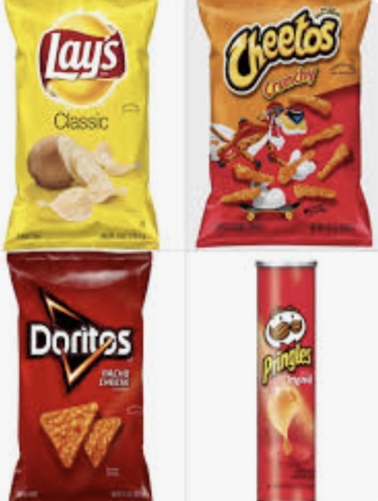 Lays Cheetos Doritos ve Pringles
