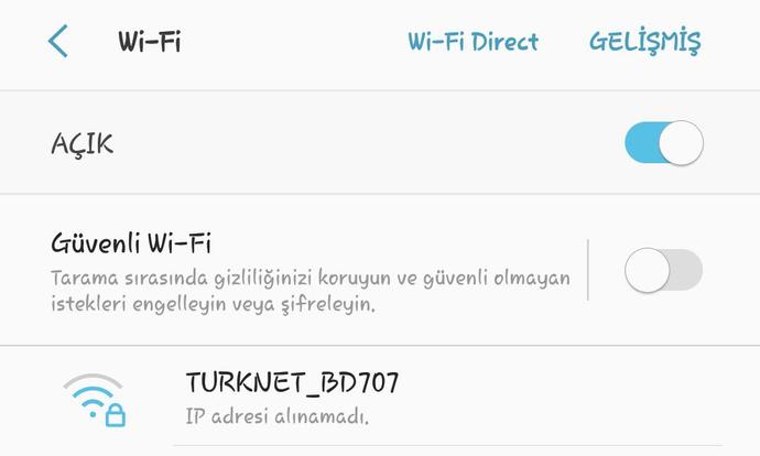 Wifi internete bağlanmıyor lütfen cevaplayın?