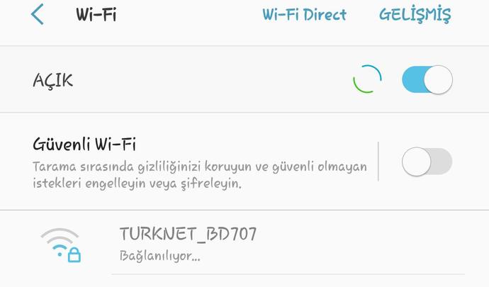 Wifi internete bağlanmıyor lütfen cevaplayın?