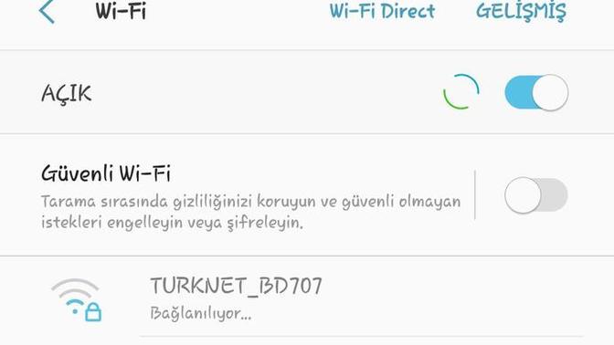 Wifi internete bağlanmıyor lütfen cevaplayın?