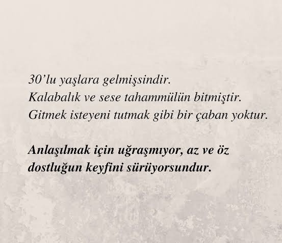 30 yaşına yaklaştığınızda nelere tahammülünüz kalmadı?