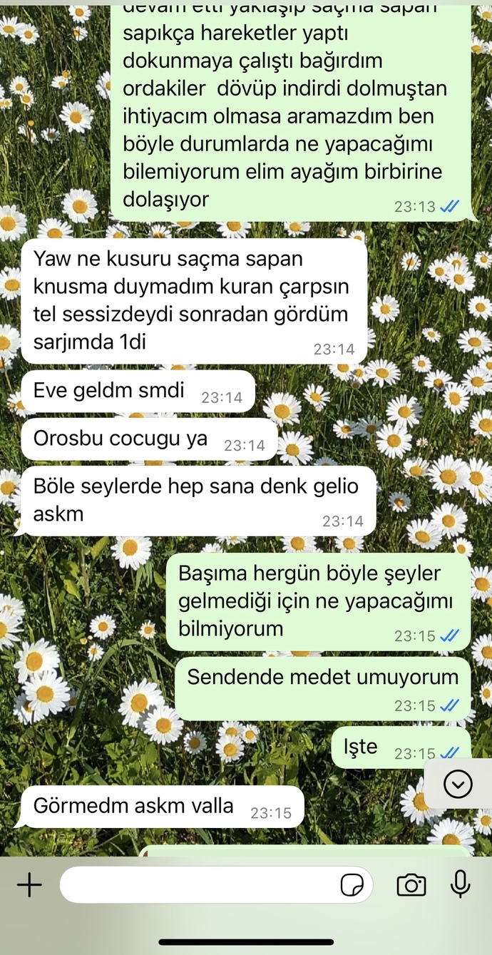 Bugün dolmuşta tacize uğradım ve erkek arkadaşımın tavırı buydu ne yapmalıyım?