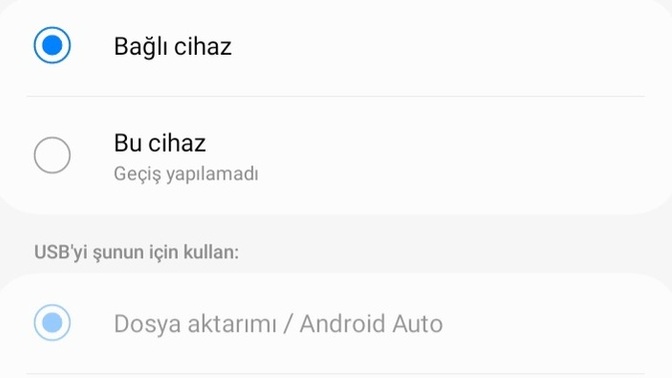 Telefonu sarjdan çıkardığım an cihaz usb den sarj oluyor yazıyor ayarları sıfırlıyorum hep yine sarjdan çıkardığım an ona dönüyor?