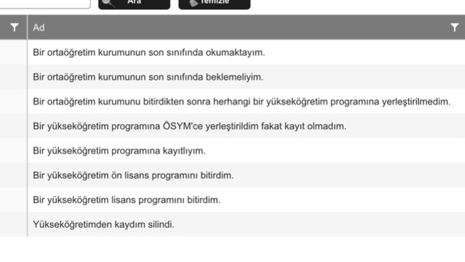 Üniversite kaydımı 1 yıl önce sildirdim hangi seçeneği seçmeliyim?