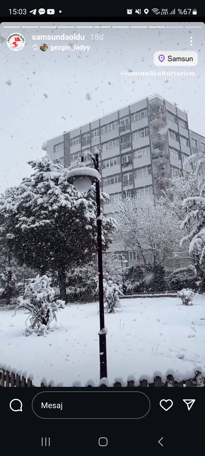 Sizin orada kar var mı?