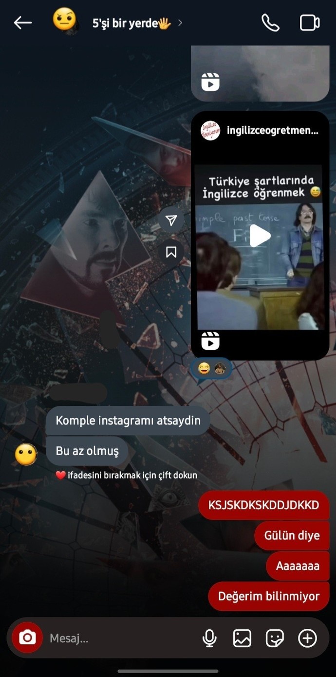 Arkadaşlarınıza reels atar mısınız?
