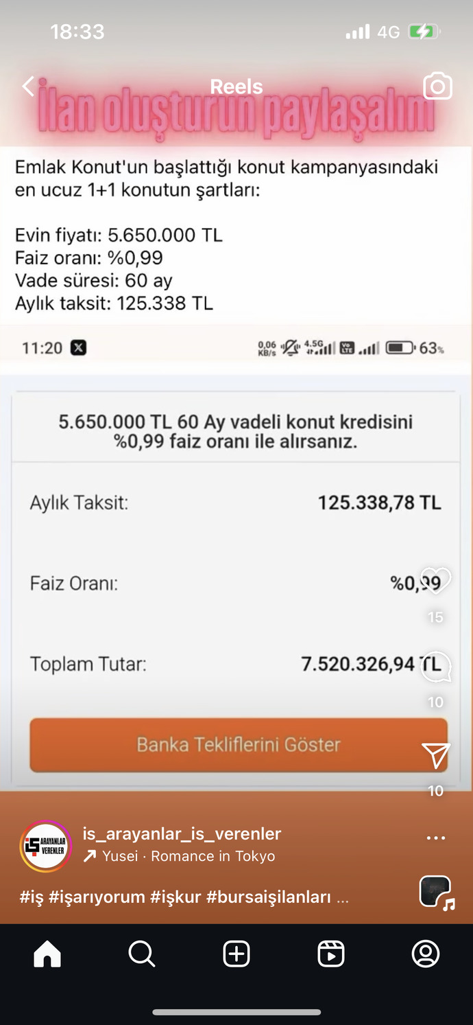 Ev almak hayal oldu kampanyası?