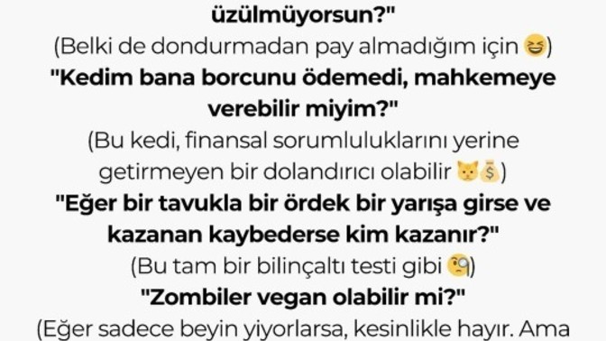 Chatgpt'e en son ne sordunuz veya istediniz😅?