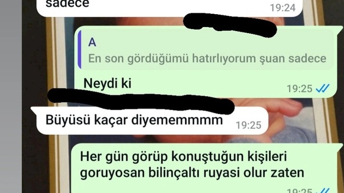 Bu ne ya erkek arkadasimin ruya anlatılmaz buyusu kacar demesinde ki amac ne?